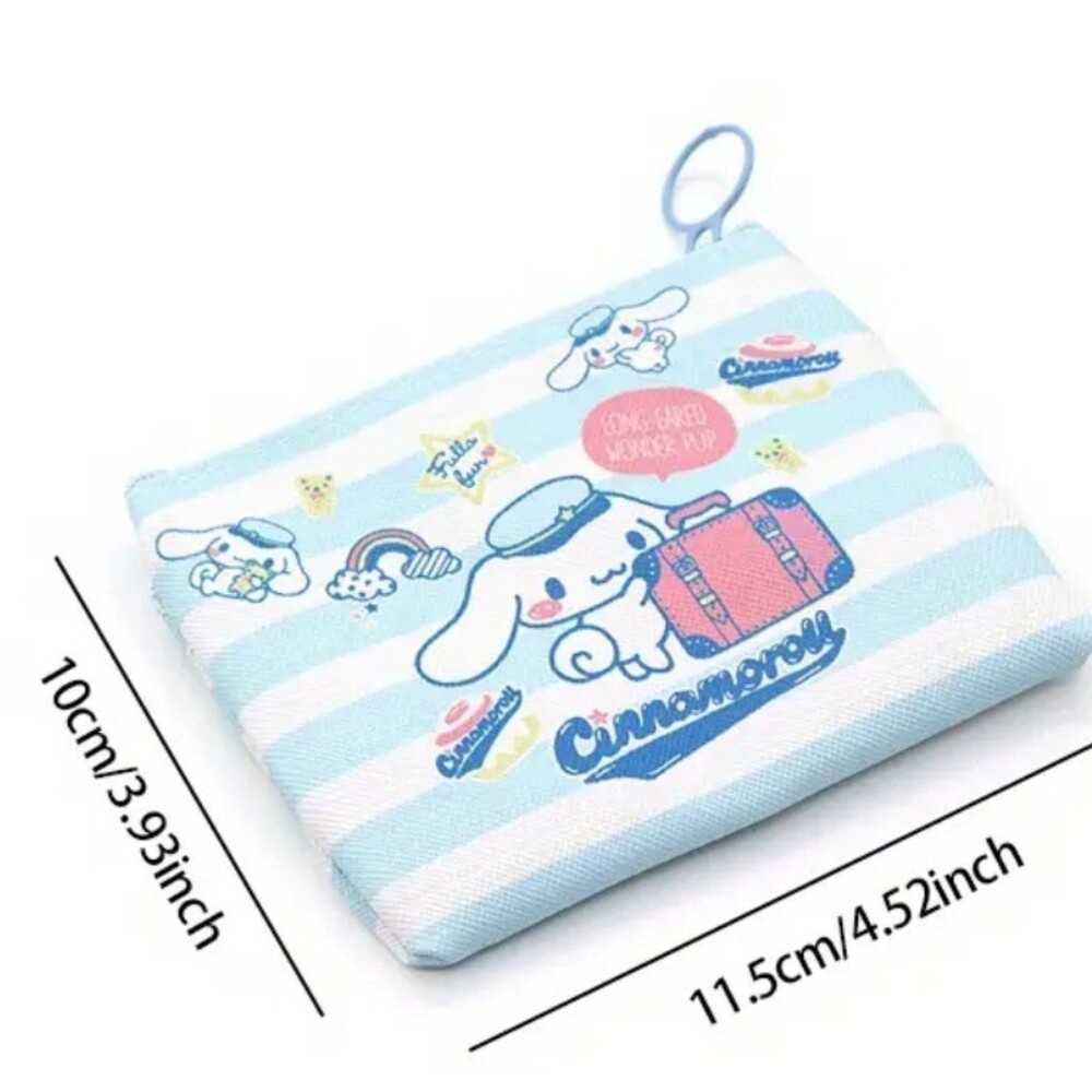 Cute blue Cinnamoroll‎ Keychain change purse